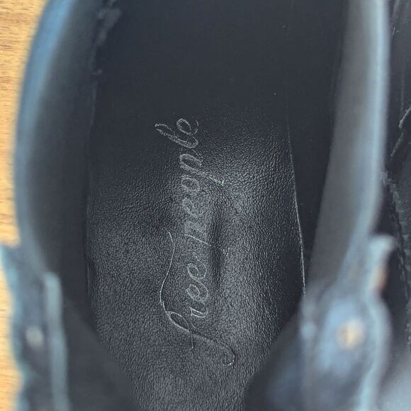 Free People Leather Studded Bootie 39/9 Whimsigoth Boho Dark Academia Maximalist - Picture 12 of 13